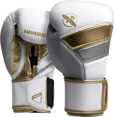Hayabusa T3 Boxing Gloves -white/gold